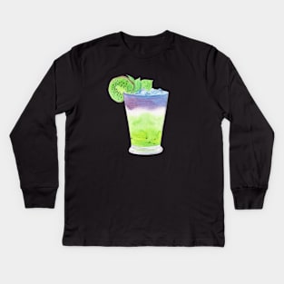 Fresh kiwi cocktail Kids Long Sleeve T-Shirt